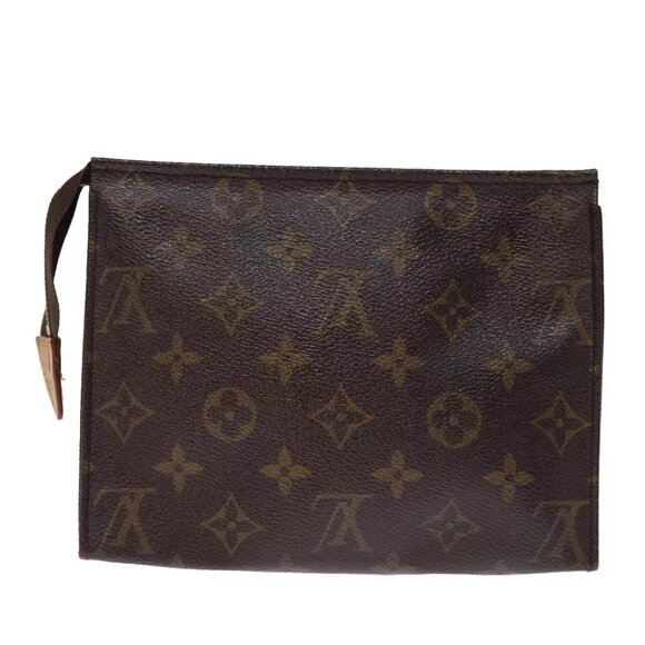LOUIS VUITTON Monogram Poche Toilette 19 Pouch M47544 LV Auth am6268 - Picture 2 of 16